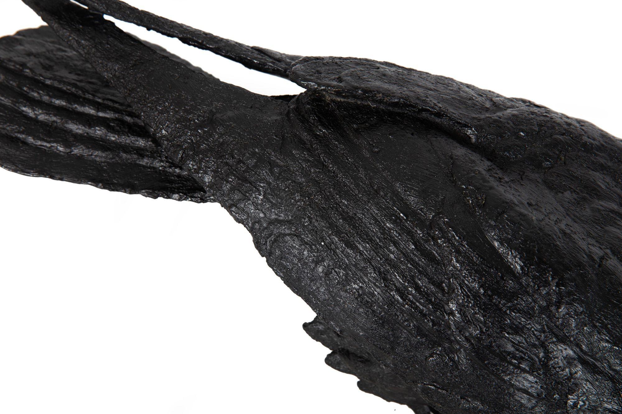 Modernist Bronze Life-Size Sculpture “Raven VII B” by Jim Eppler ca. 2005 For Sale 6