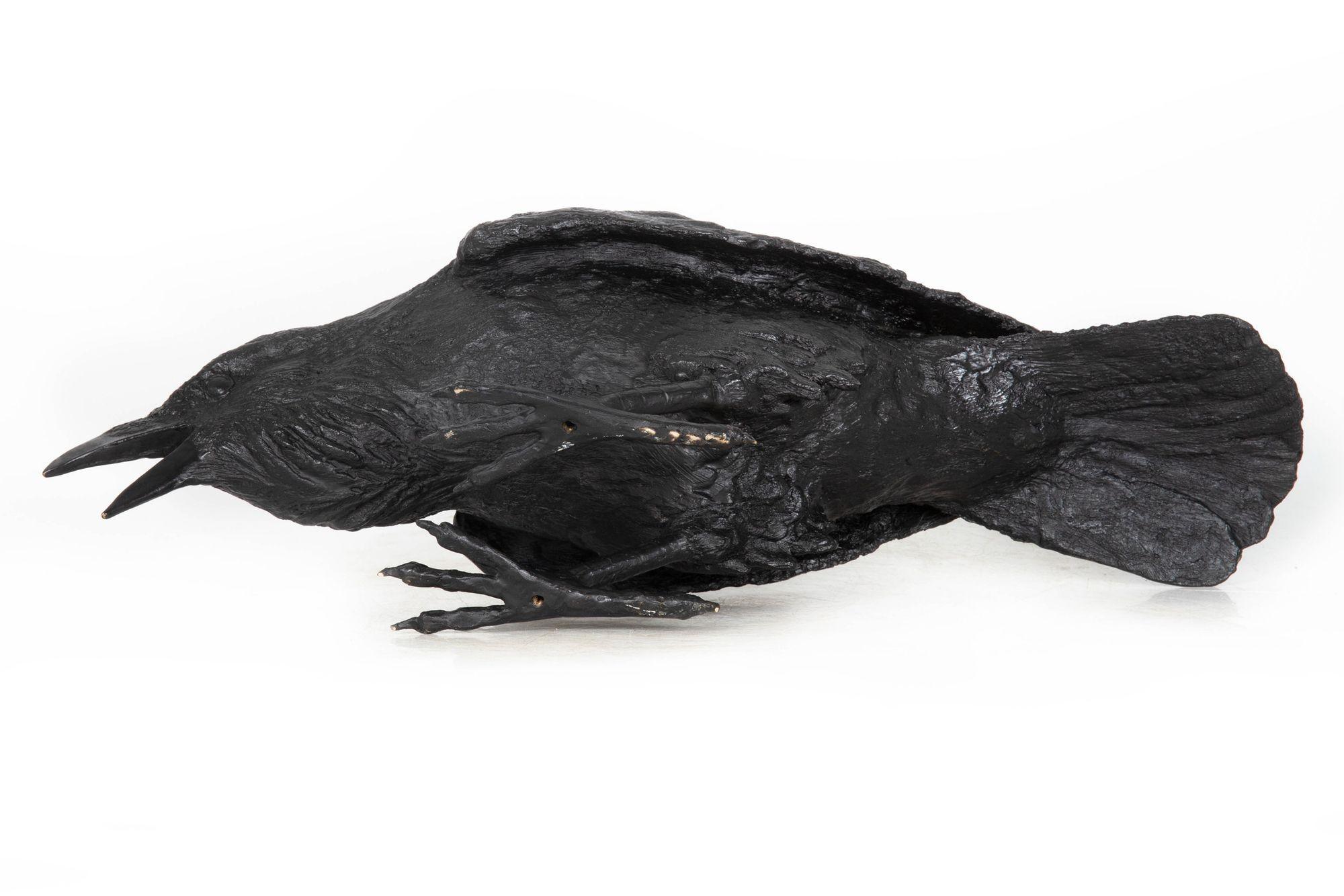 Modernist Bronze Life-Size Sculpture “Raven VII B” by Jim Eppler ca. 2005 For Sale 11