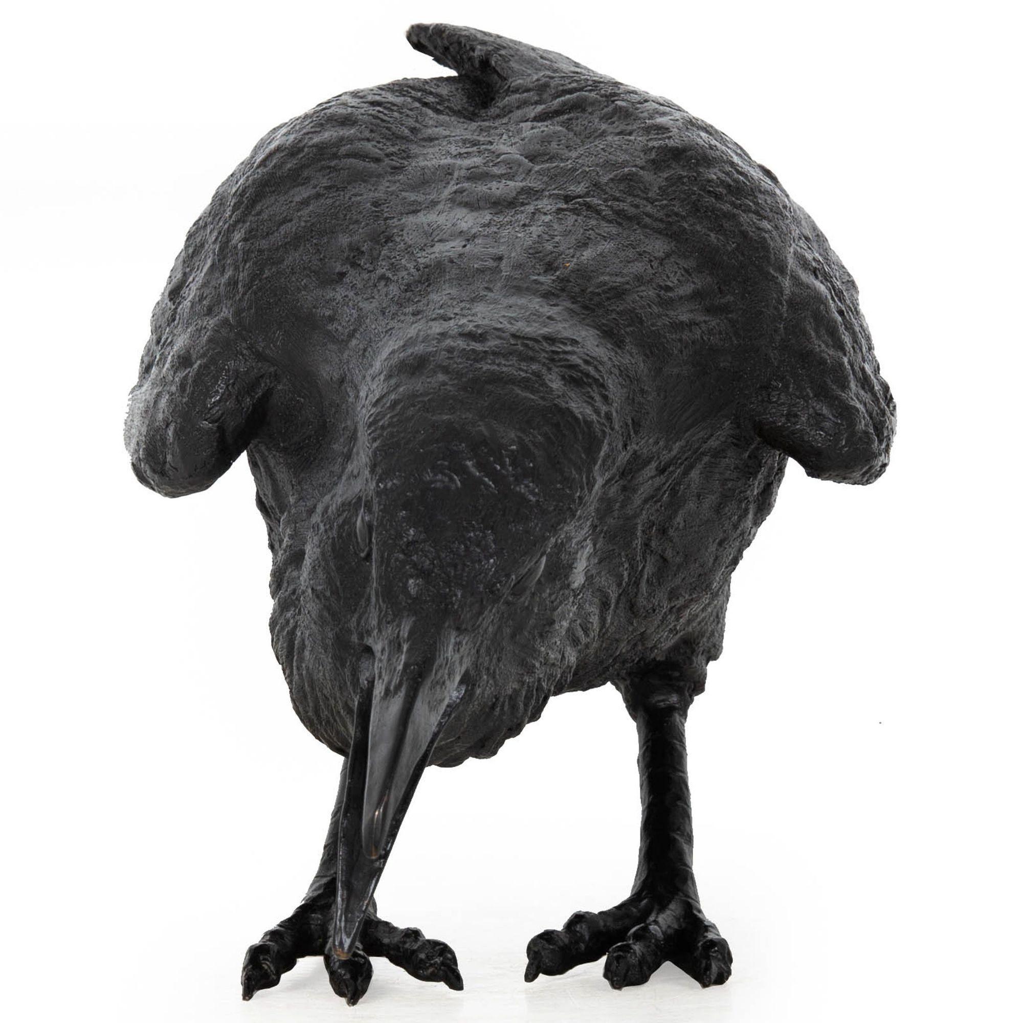 Modernist Bronze Life-Size Sculpture “Raven VII B” by Jim Eppler ca. 2005 For Sale 1