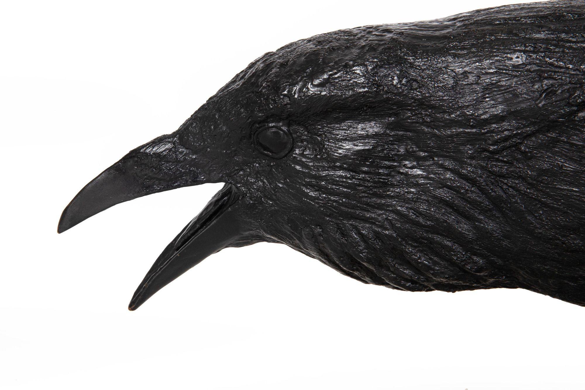 Modernist Bronze Life-Size Sculpture “Raven VII B” by Jim Eppler ca. 2005 For Sale 2