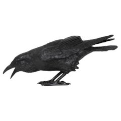 Modernist Bronze Life-Size Sculpture “Raven VII B” by Jim Eppler ca. 2005