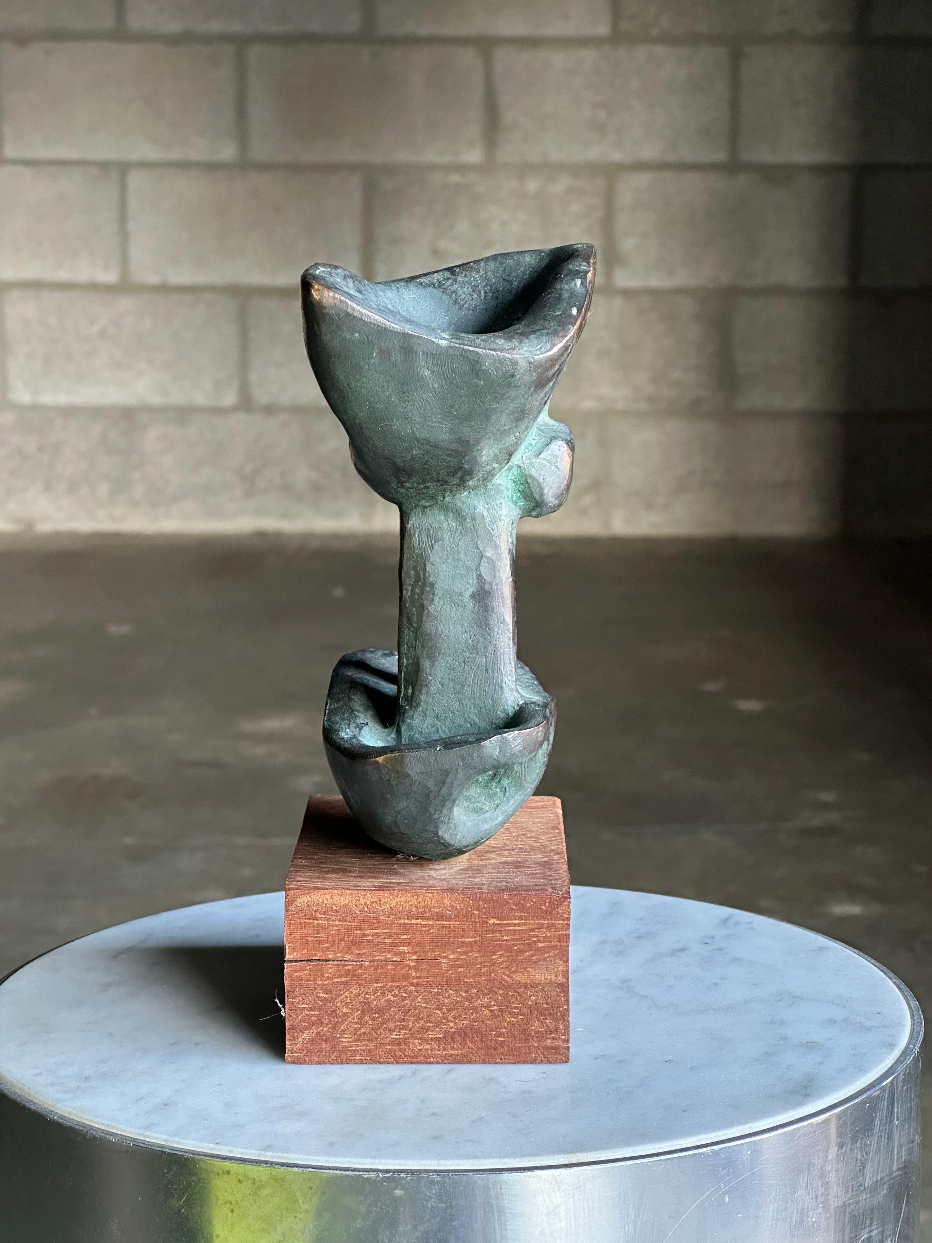 Mid-Century Modern Modernist Bronze Sculpture by Bengt Malmquist For Sale