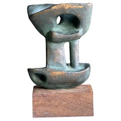 Modernistische Bronzeskulptur der Moderne von Bengt Malmquist
