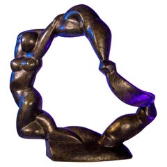 Modernist Bronze Sculpture by Henri Delcambre