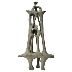 Vintage Unattributed Modernist Bronze Sculpture