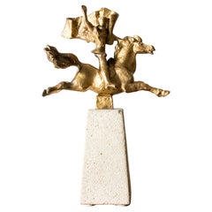 Modernist Bronze Sculpture by Stig Blomberg, Sweden, 1952
