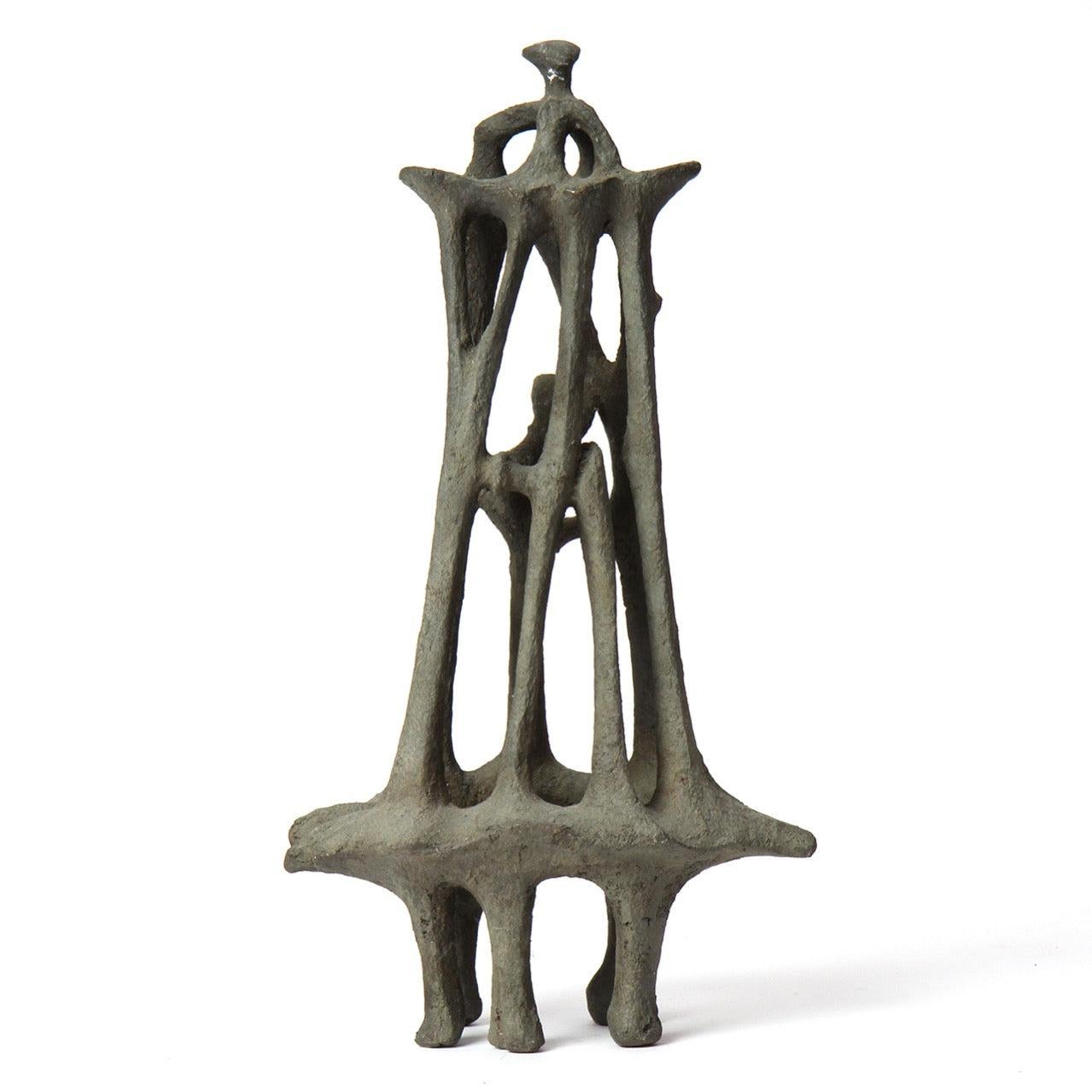 Escultura modernista de bronce de EE.UU., años 60 en Bastante bueno estado para la venta en Sagaponack, NY