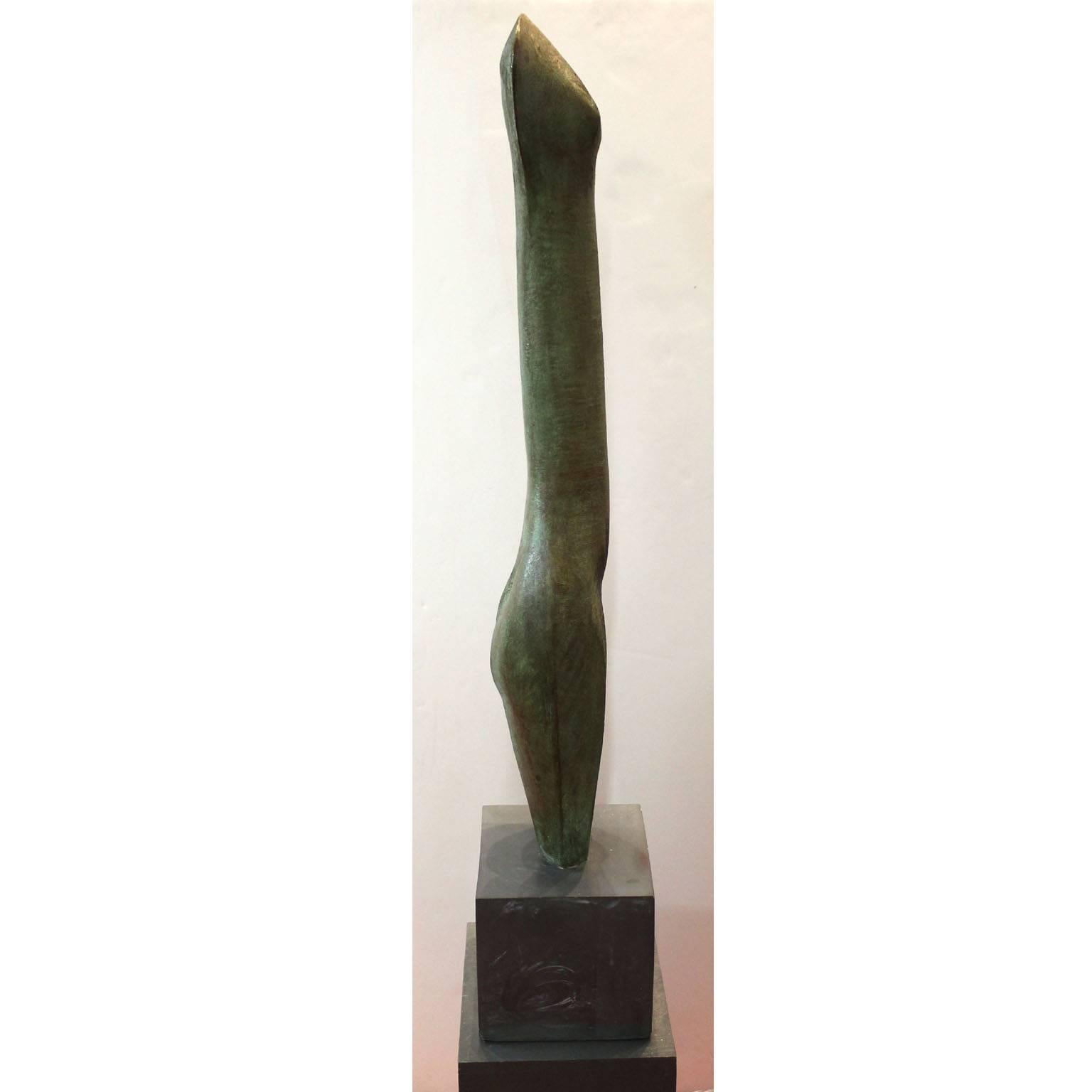 Großer weiblicher Torso aus Bronzeskulptur, modernistische Moderne im Zustand „Gut“ im Angebot in New York, NY