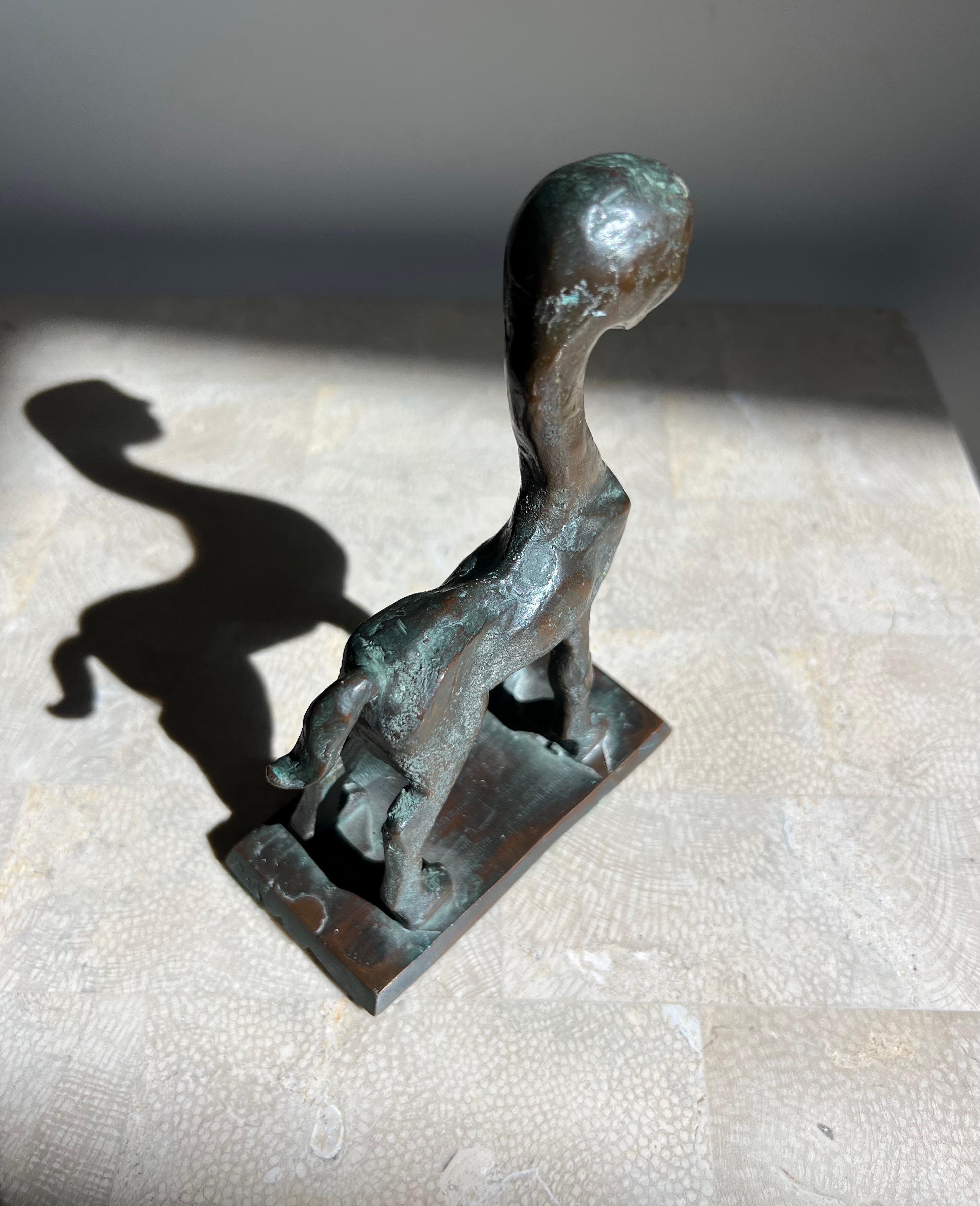 Modernist Neo Sumerian style Bronze Sculpture of a Centaur, 20th Century For Sale 9