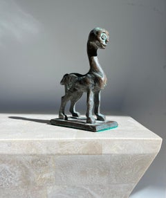 Modernist Neo Sumerian style Bronze Sculpture of a Centaur, 20th Century