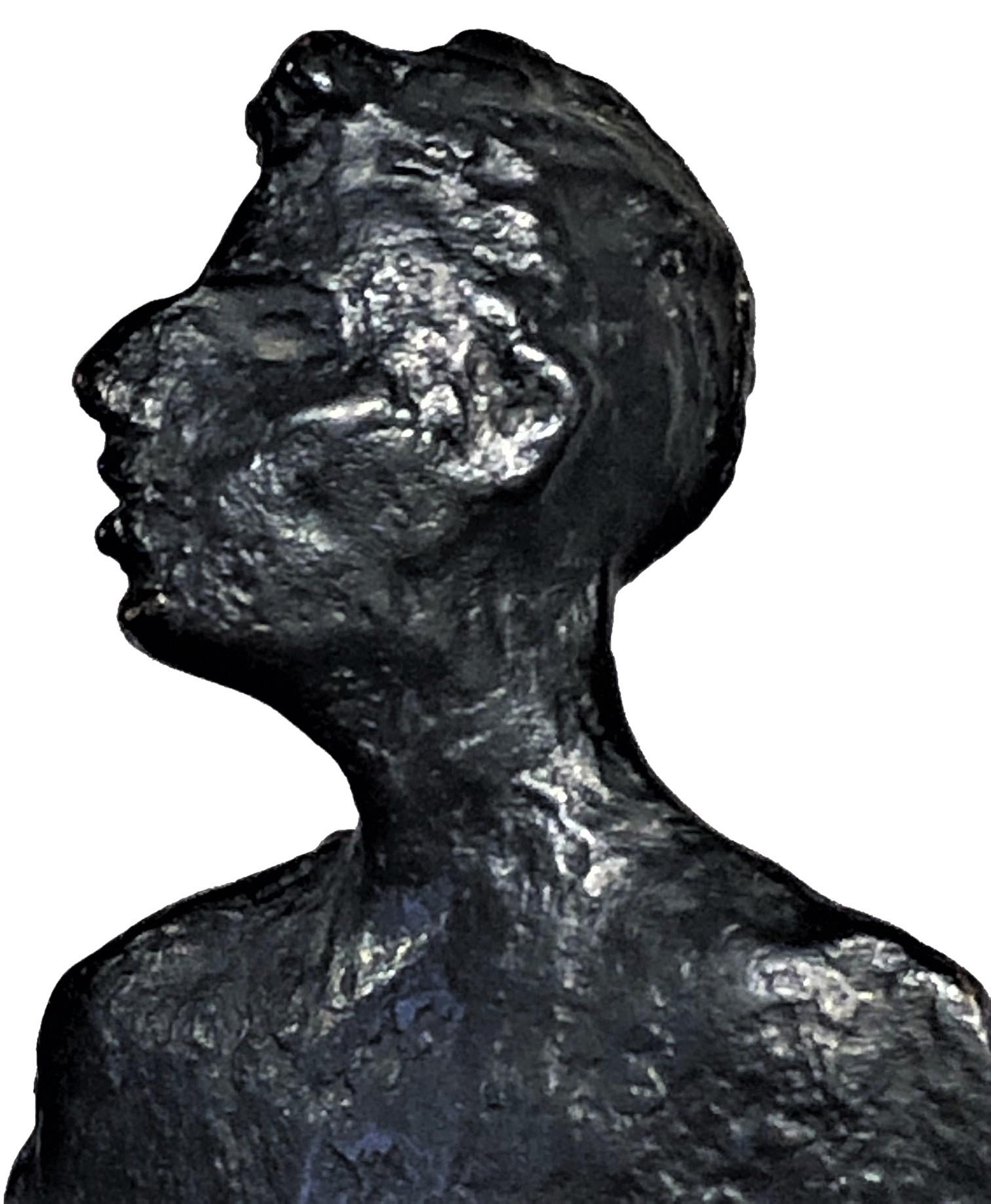 Mid-Century Modern Sculpture moderniste en bronze d'un homme debout par I.L.A., 1953 en vente