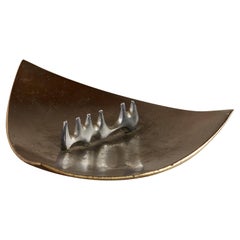 Modernist Bronze Triangle Ashtray