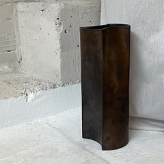 Modernist Bronze Vase by Jan van der Vaart, Dutch, 1970s