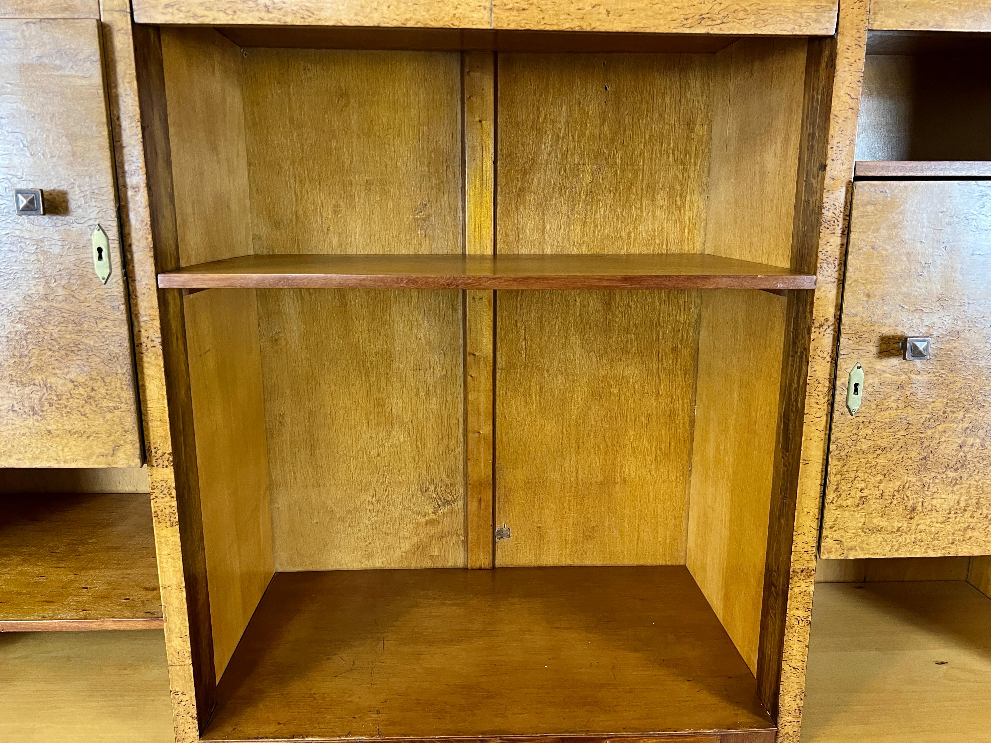 Modernist Burl wood Cabinet  For Sale 6