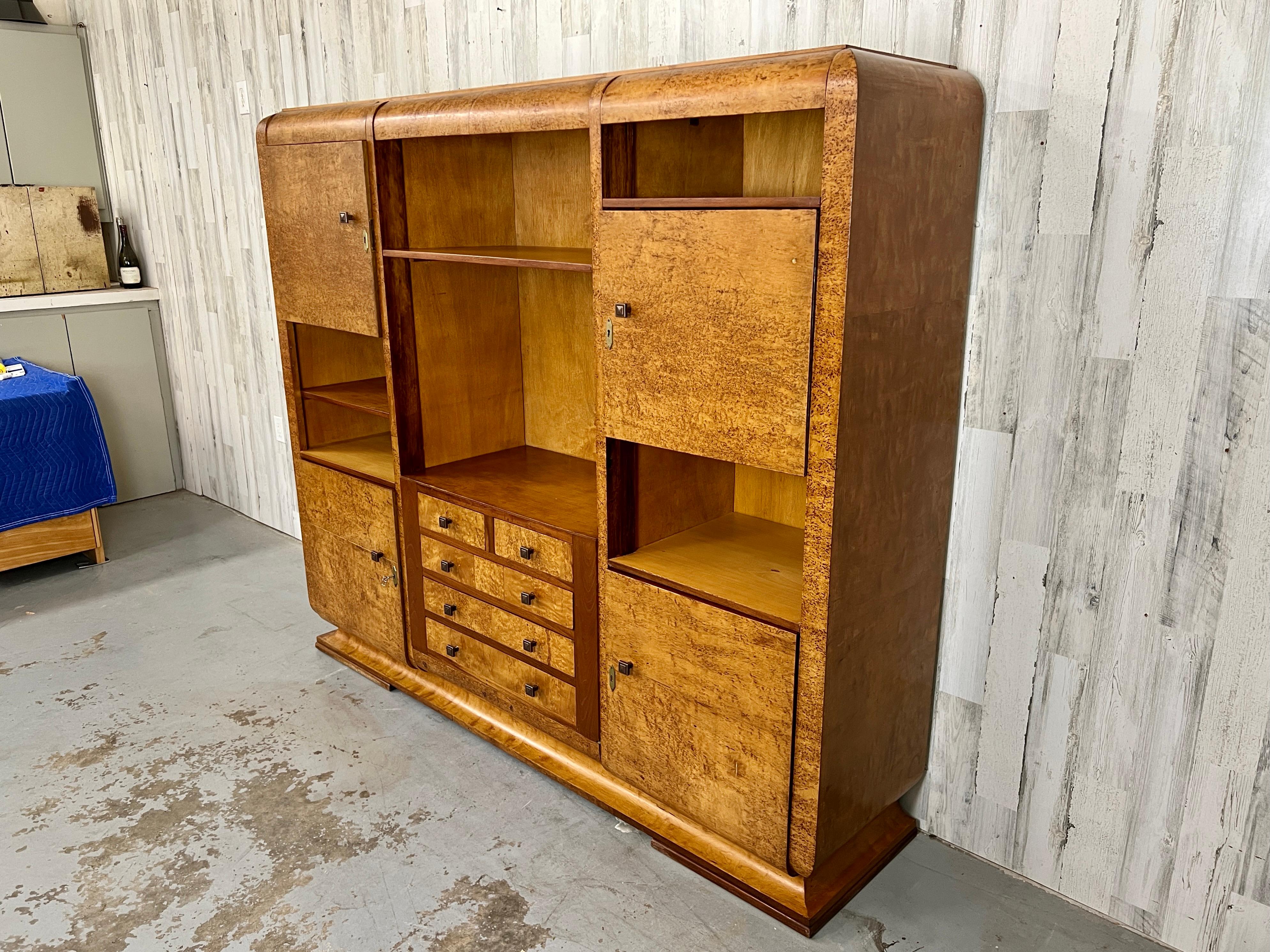 Modernist Burl wood Cabinet  For Sale 9