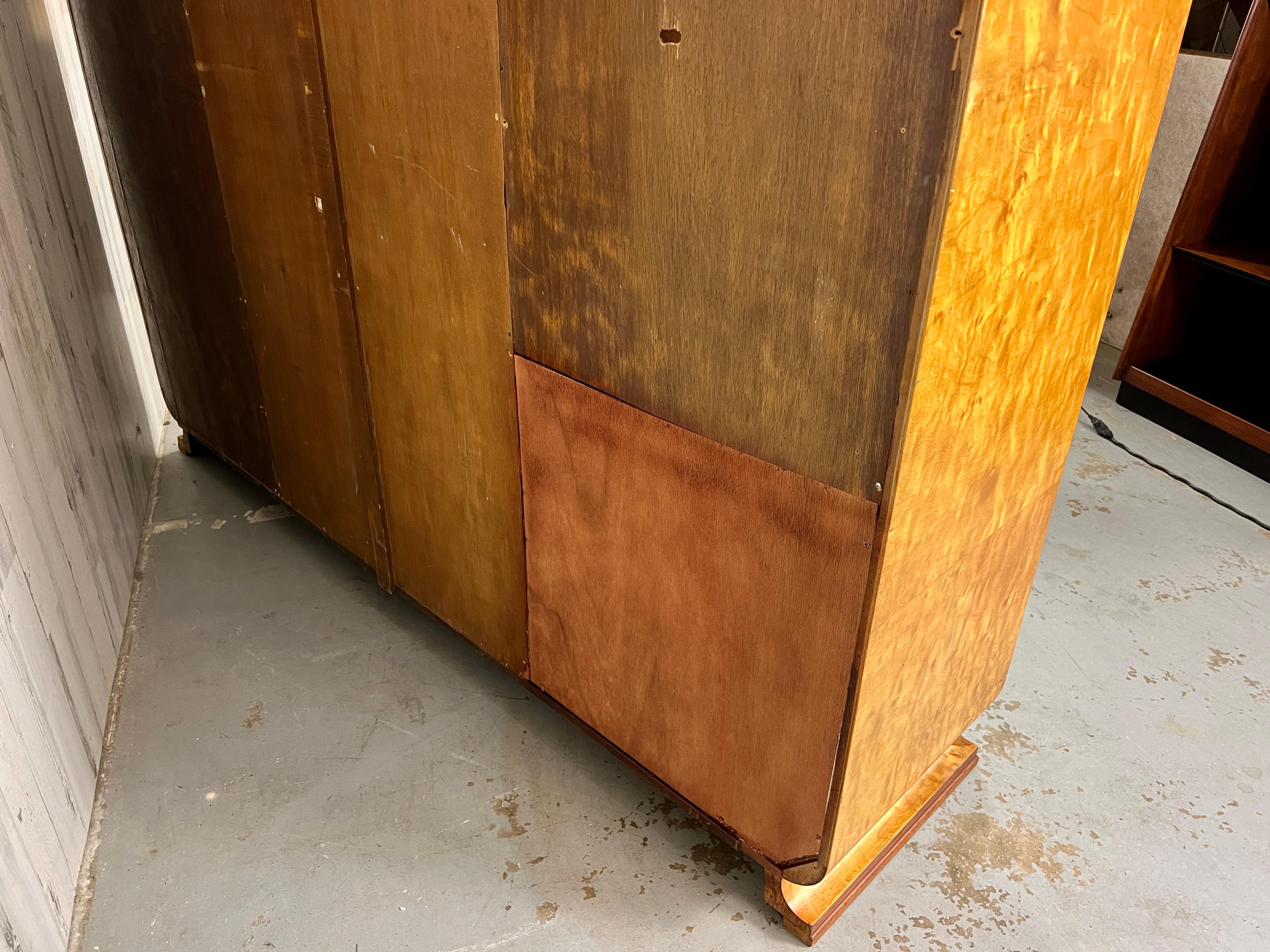 Modernist Burl wood Cabinet  For Sale 10