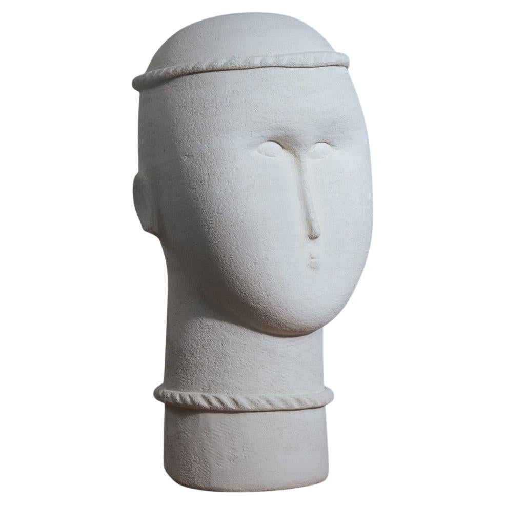 Modernist buste sculpture sandstone