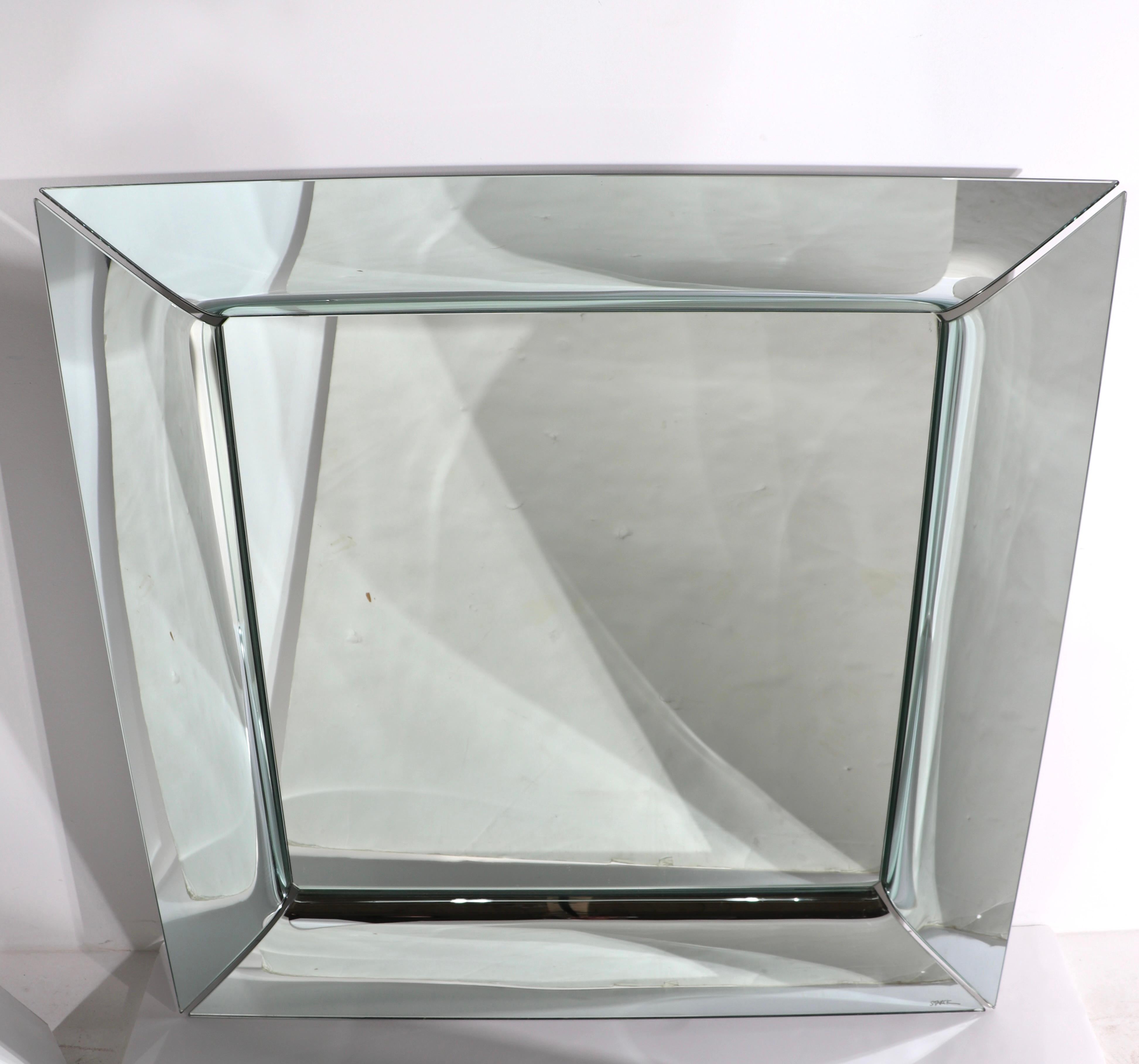 Miroir moderniste Caadre de Philippe Stack pour FIAM fabriqué en Italie en vente 1
