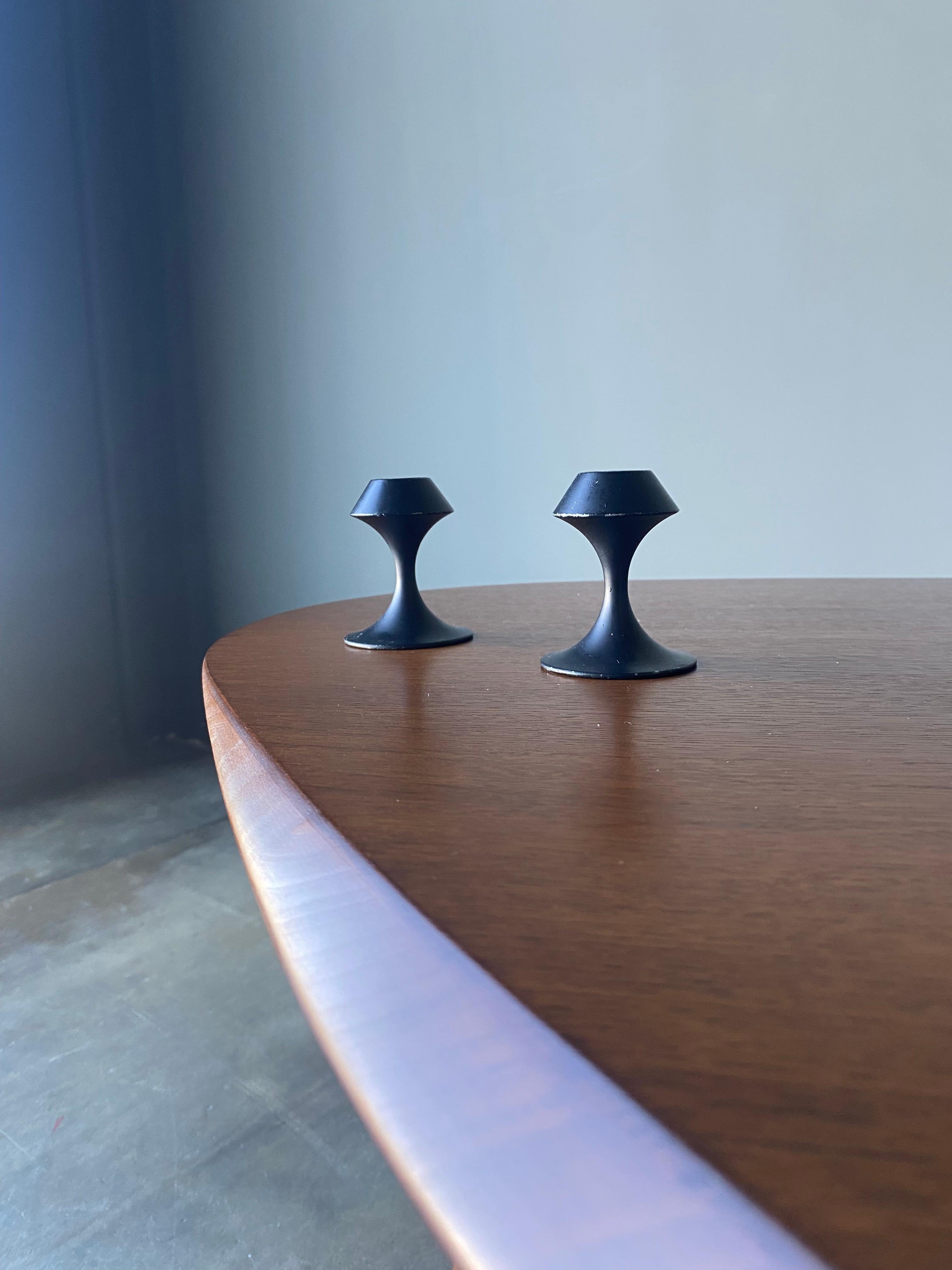 American Modernist Candle Holders Designed By Lenox For Sale