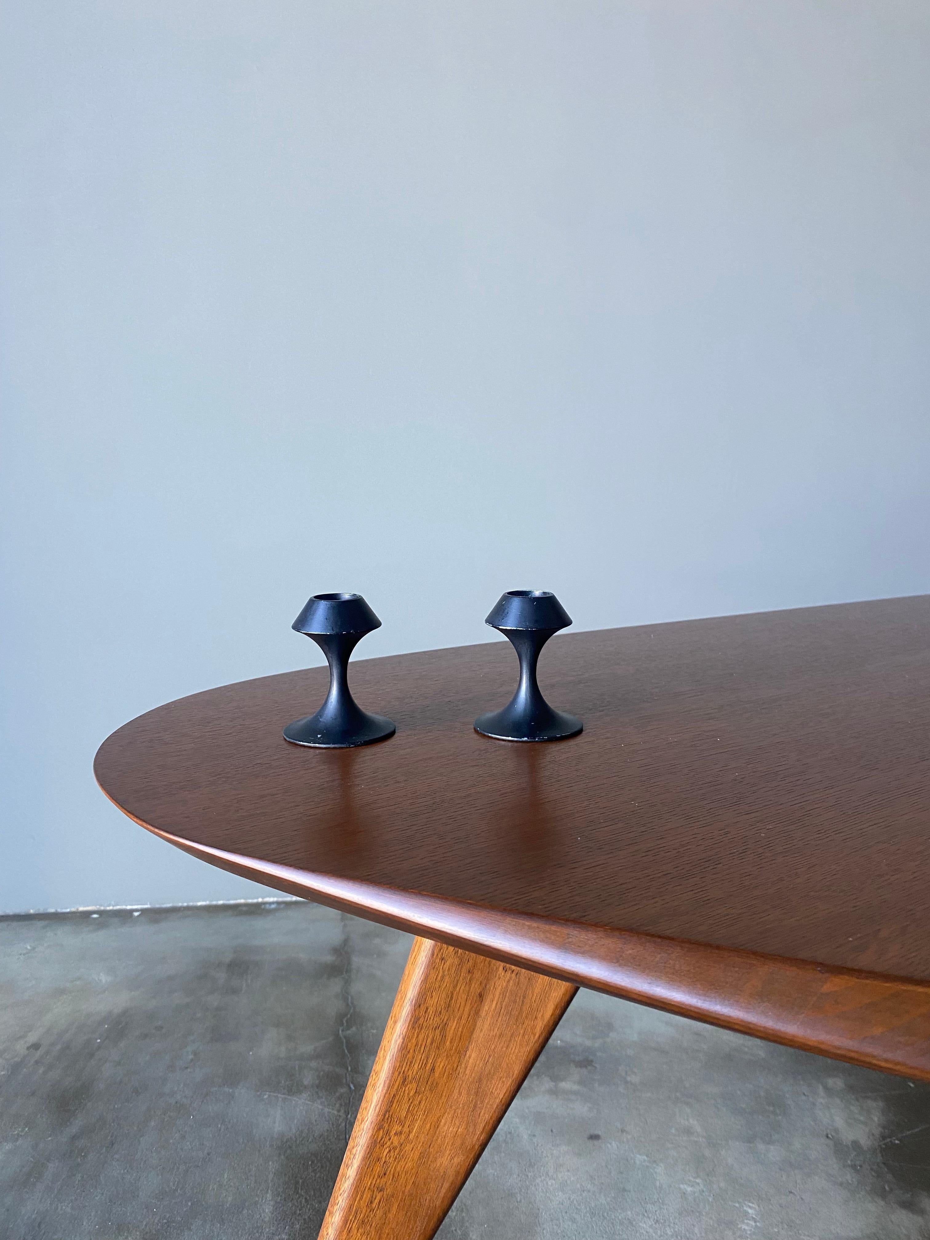 Hand-Crafted Modernist Candle Holders Designed By Lenox For Sale