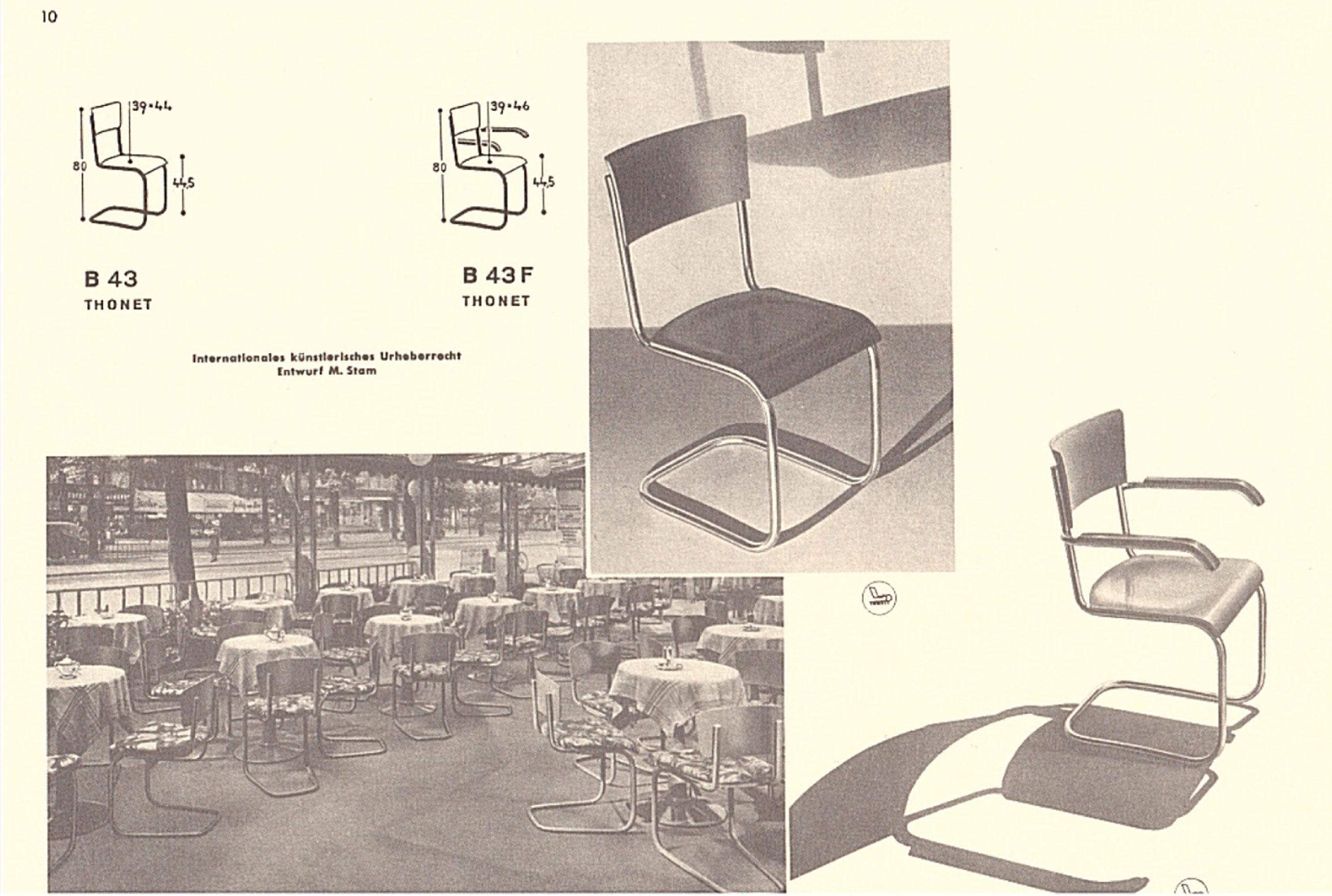 Freitragender modernistischer freitragender Sessel von Anton Lorenz im Angebot 10