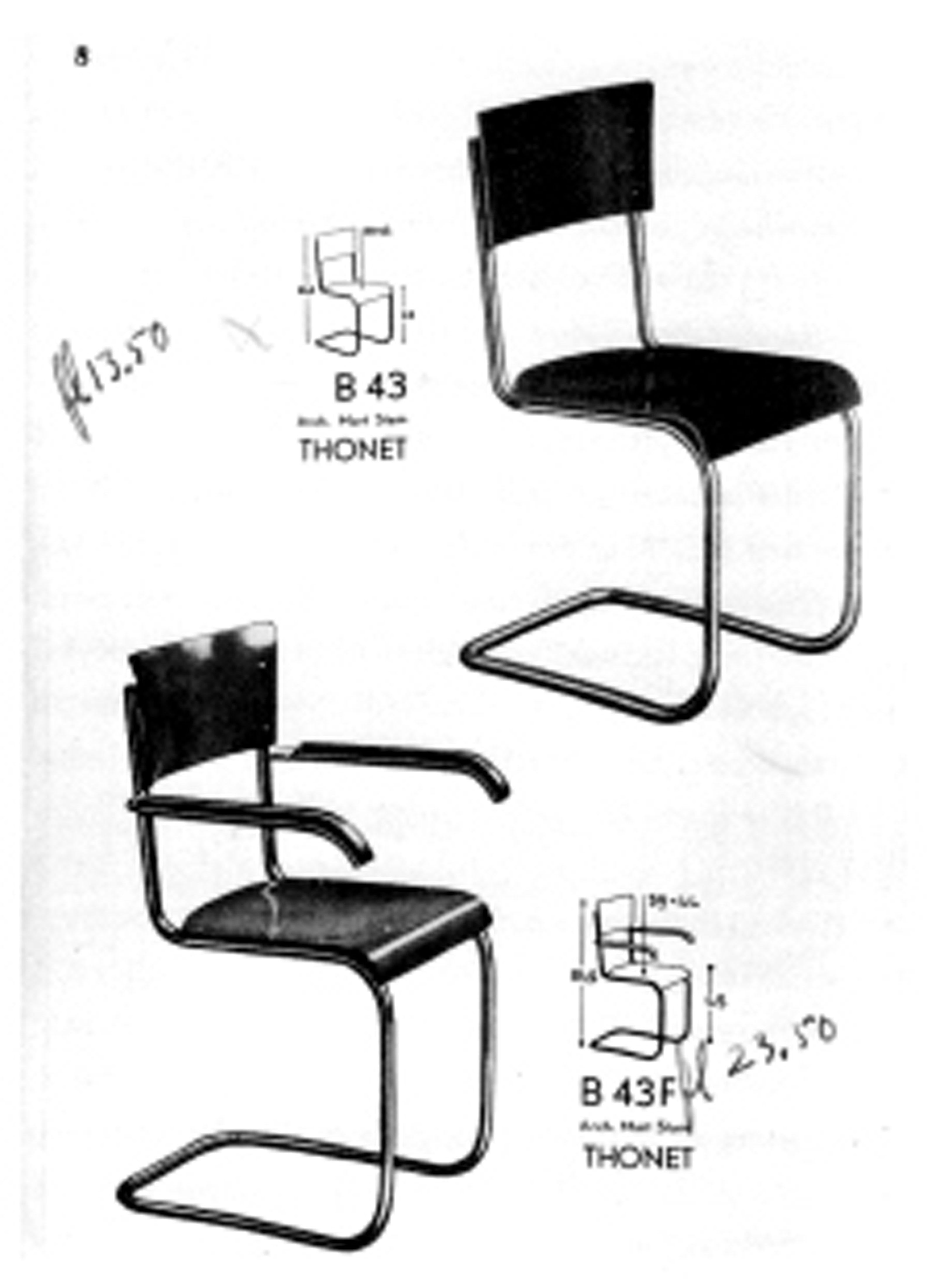 Freitragender modernistischer freitragender Sessel von Anton Lorenz im Angebot 11