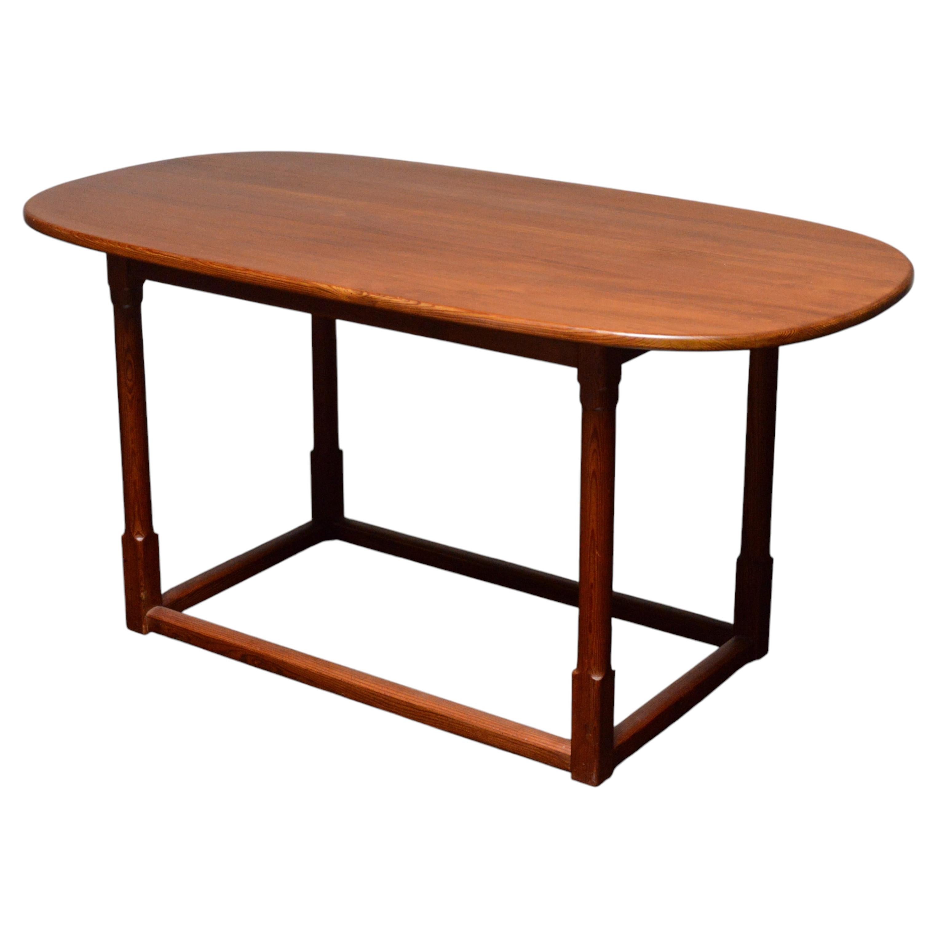 Modernist Carl Malmsten Pine 1930s Table/Desk restored Hjorth For Sale
