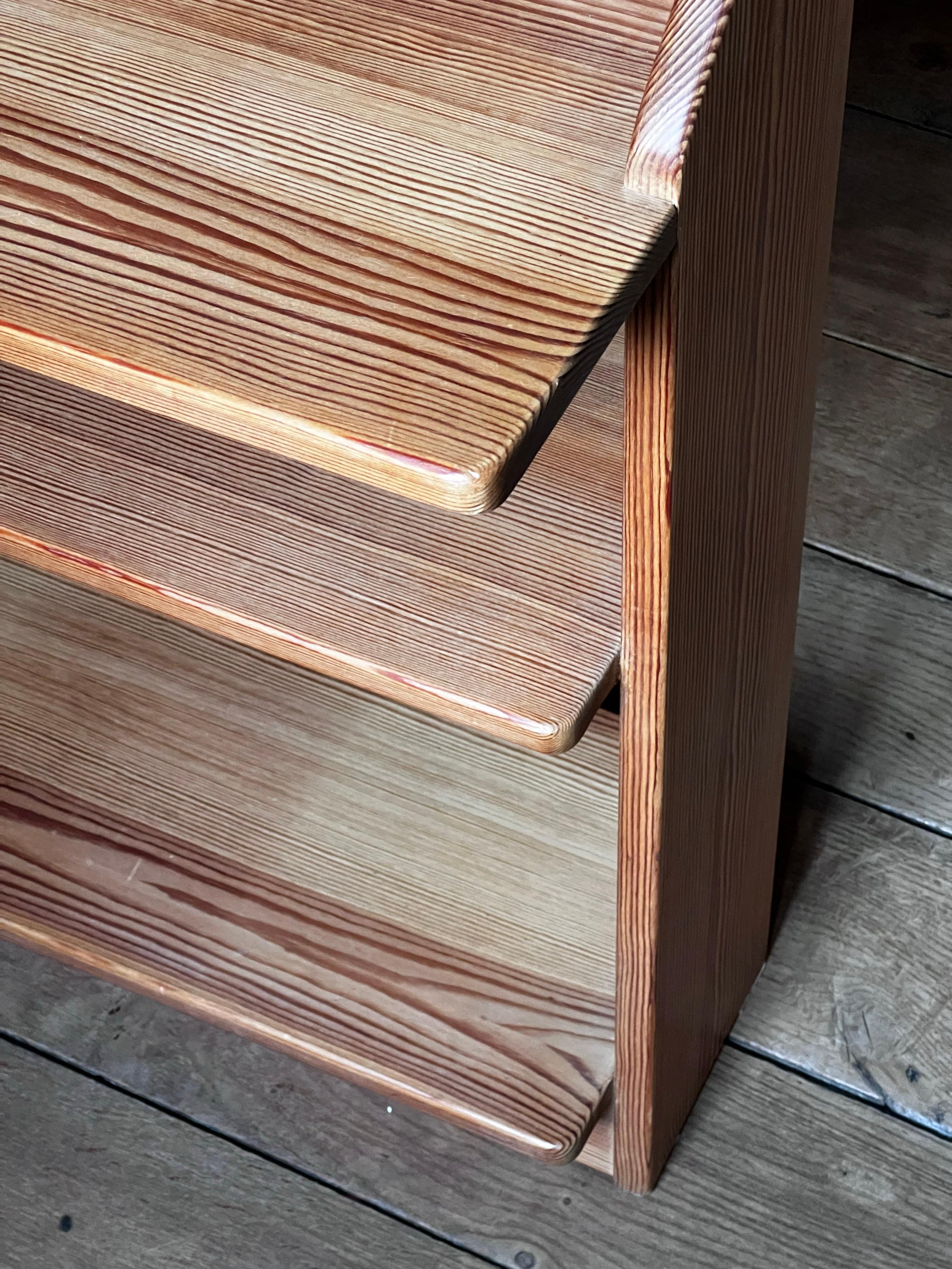 Modernist Carl Malmsten Pine 1940s Desk with a shelf, unique For Sale 1