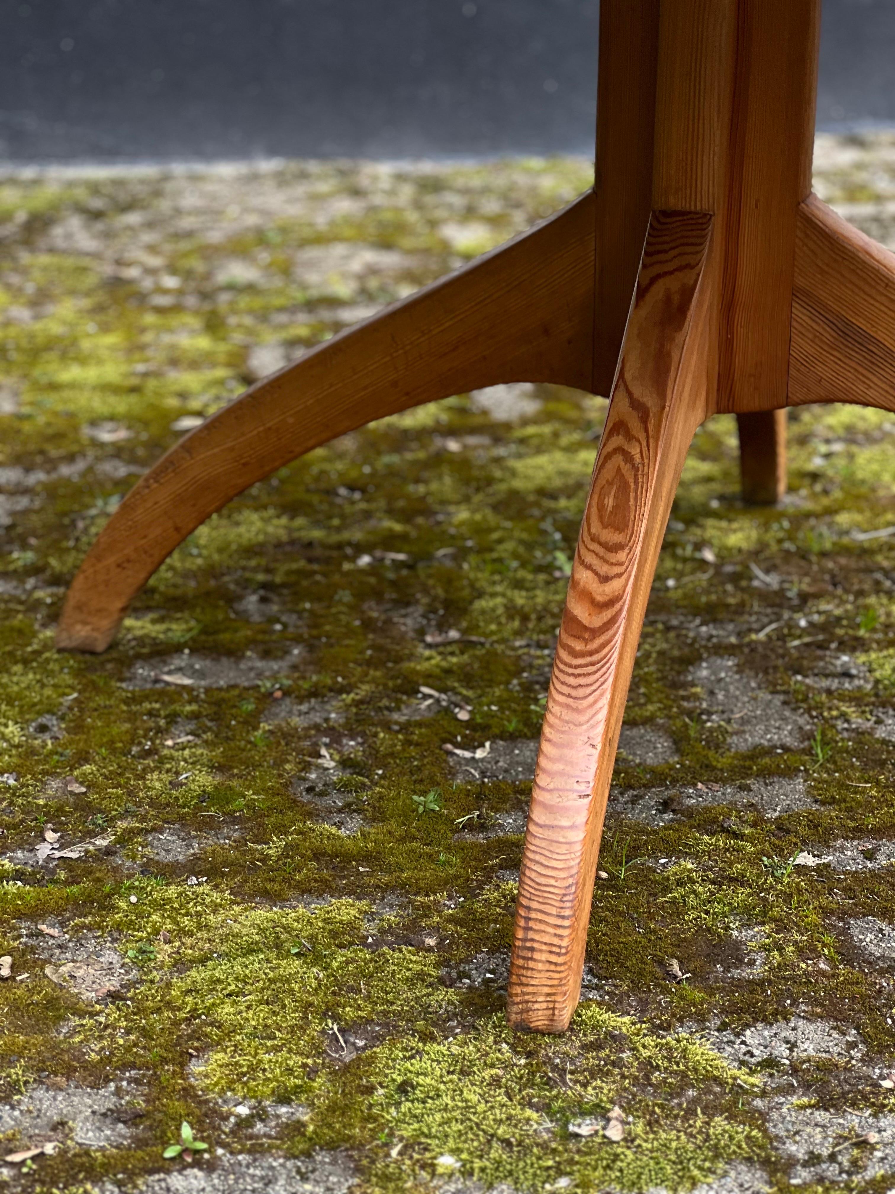 Swedish Modernist Carl Malmsten Pine 1940s Dining Table For Sale