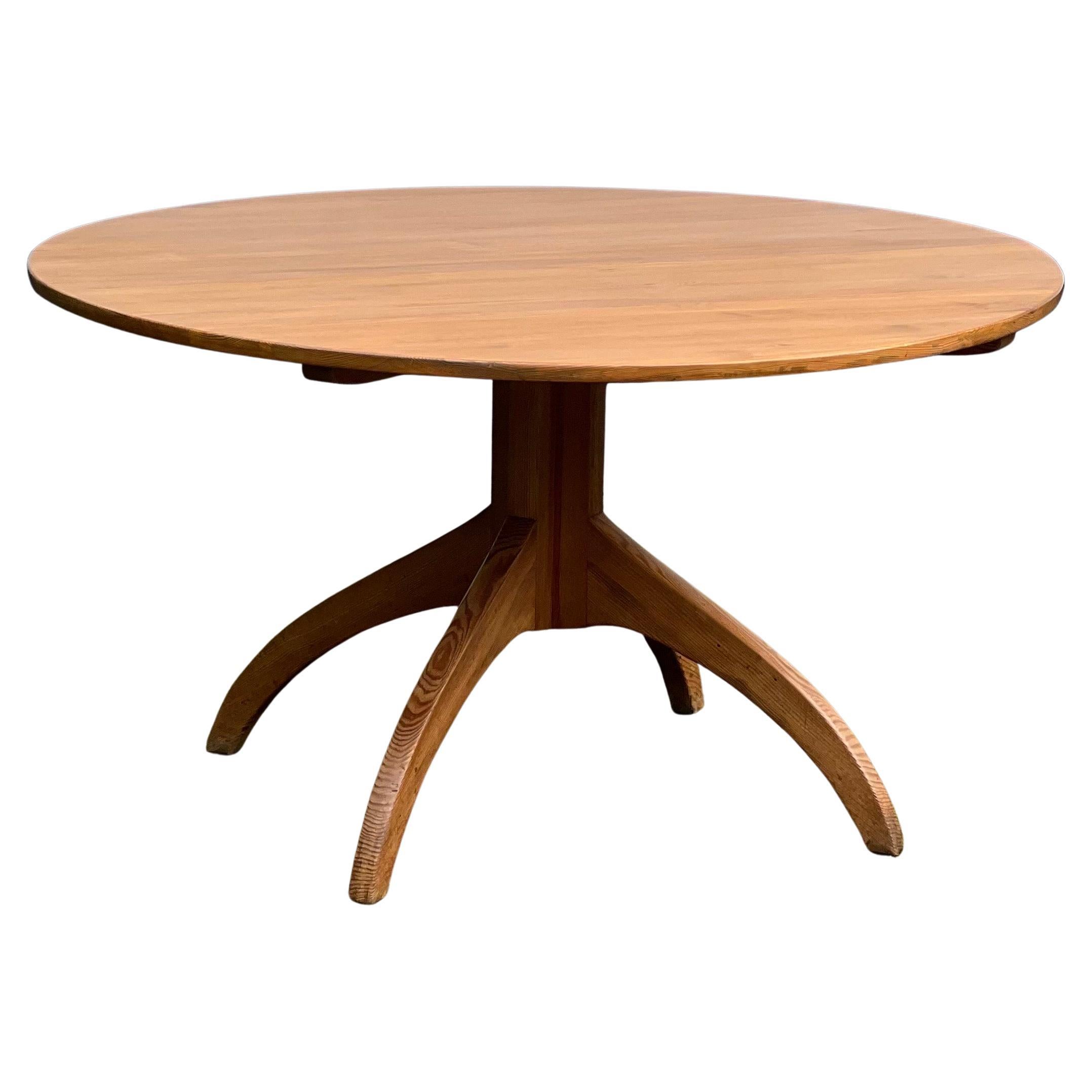 Modernist Carl Malmsten Pine 1940s Dining Table For Sale