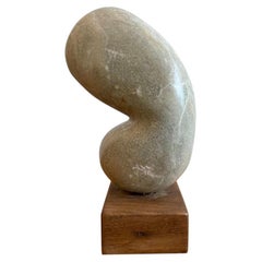 Modernist Carved Stone Abstract Sculpture