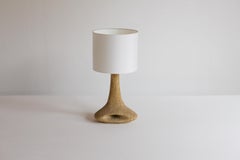 Modernist Carved Stone Lamp