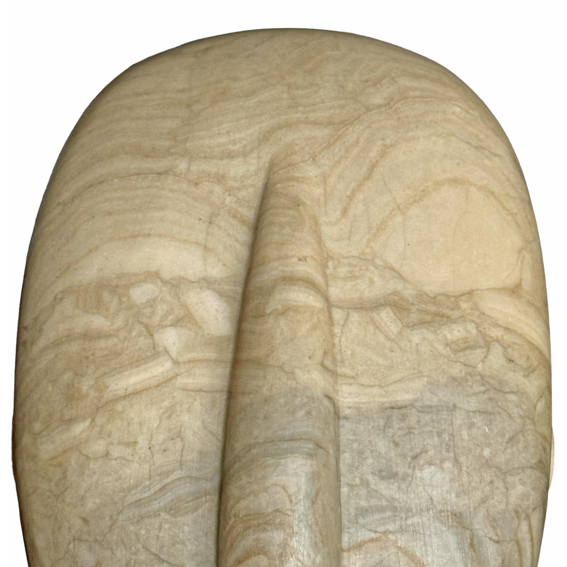 Busto retrato modernista tallado en piedra en venta 2
