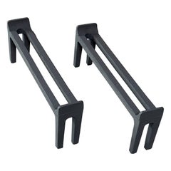 Modernist Cast Iron Fireplace  Andirons by Peerless