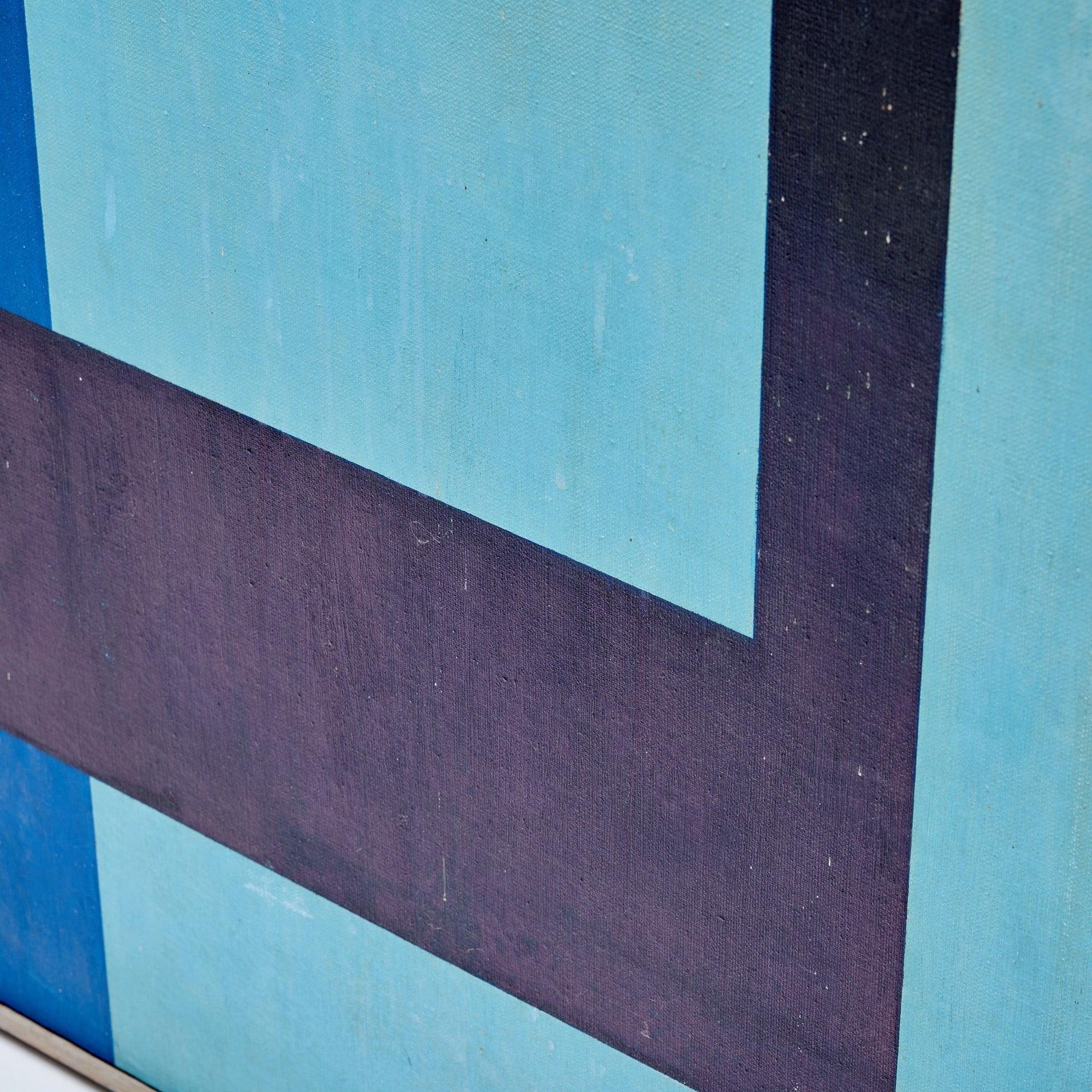 Canvas Painting. Exhibition marked 72. Slight tear in photo 3 completely repaired. Painting has been restored.
