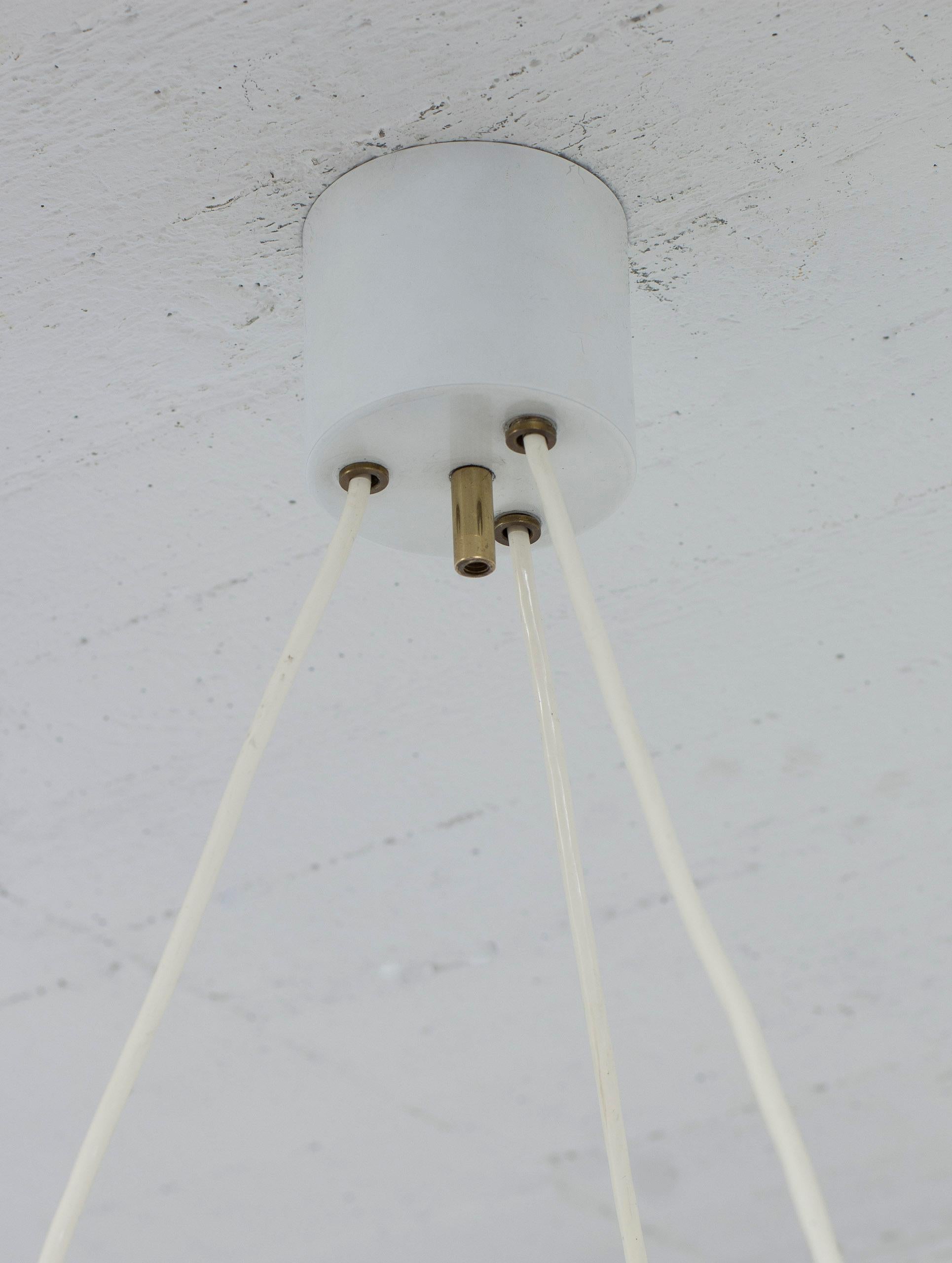 Mid-20th Century Modernist Ceiling lamp by Hans-Agne Jakobsson, glass and metal, 1950s For Sale