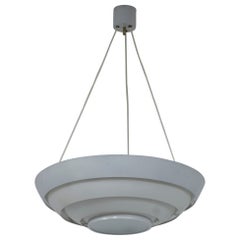 Modernistische Deckenleuchte der Moderne von Hans-Agne Jakobsson, Glas und Metall, 1950er Jahre
