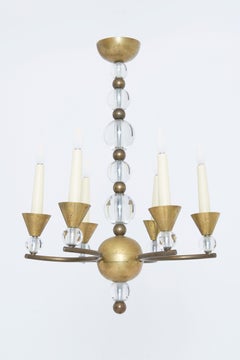 Modernist Ceiling Light by Jacques Adnet (1900-1984)