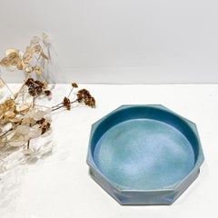 Modernist Ceramic Bowl in Blue by Dirk Dijkstra, Dutch, 1970s