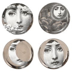 Modernist Ceramic Coaster Set Tema e Variazioni 139 by Fornasetti