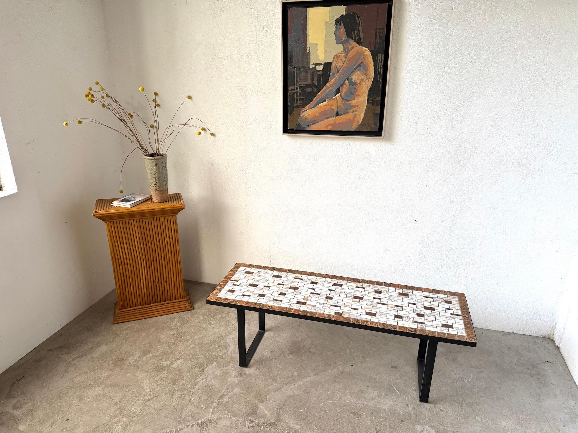 Modernist ceramic coffee table, circa 1960 For Sale 11
