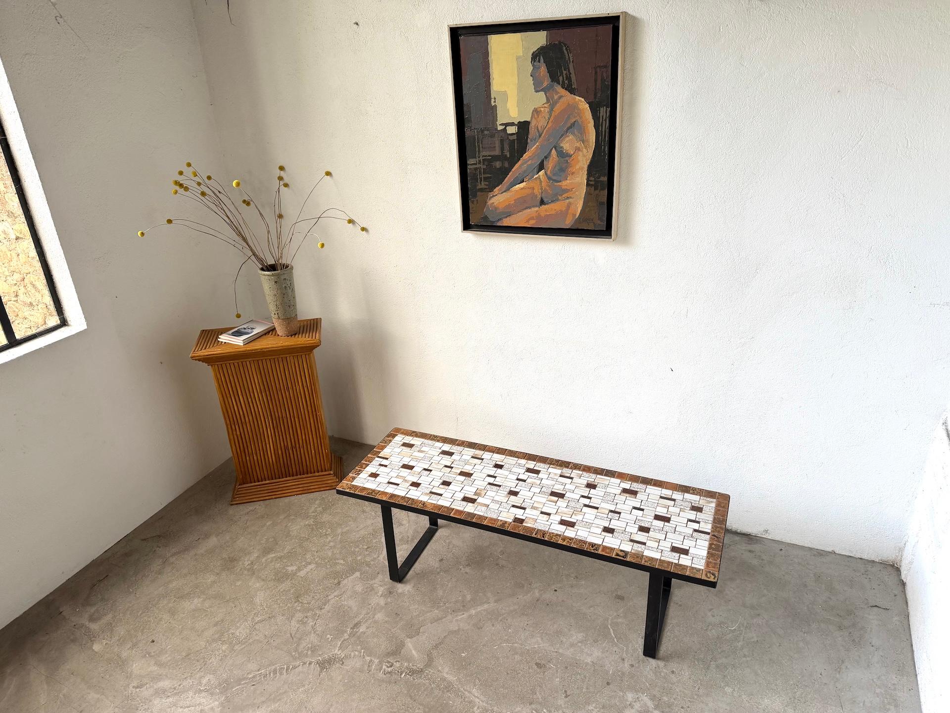 Modernist ceramic coffee table, circa 1960 For Sale 13