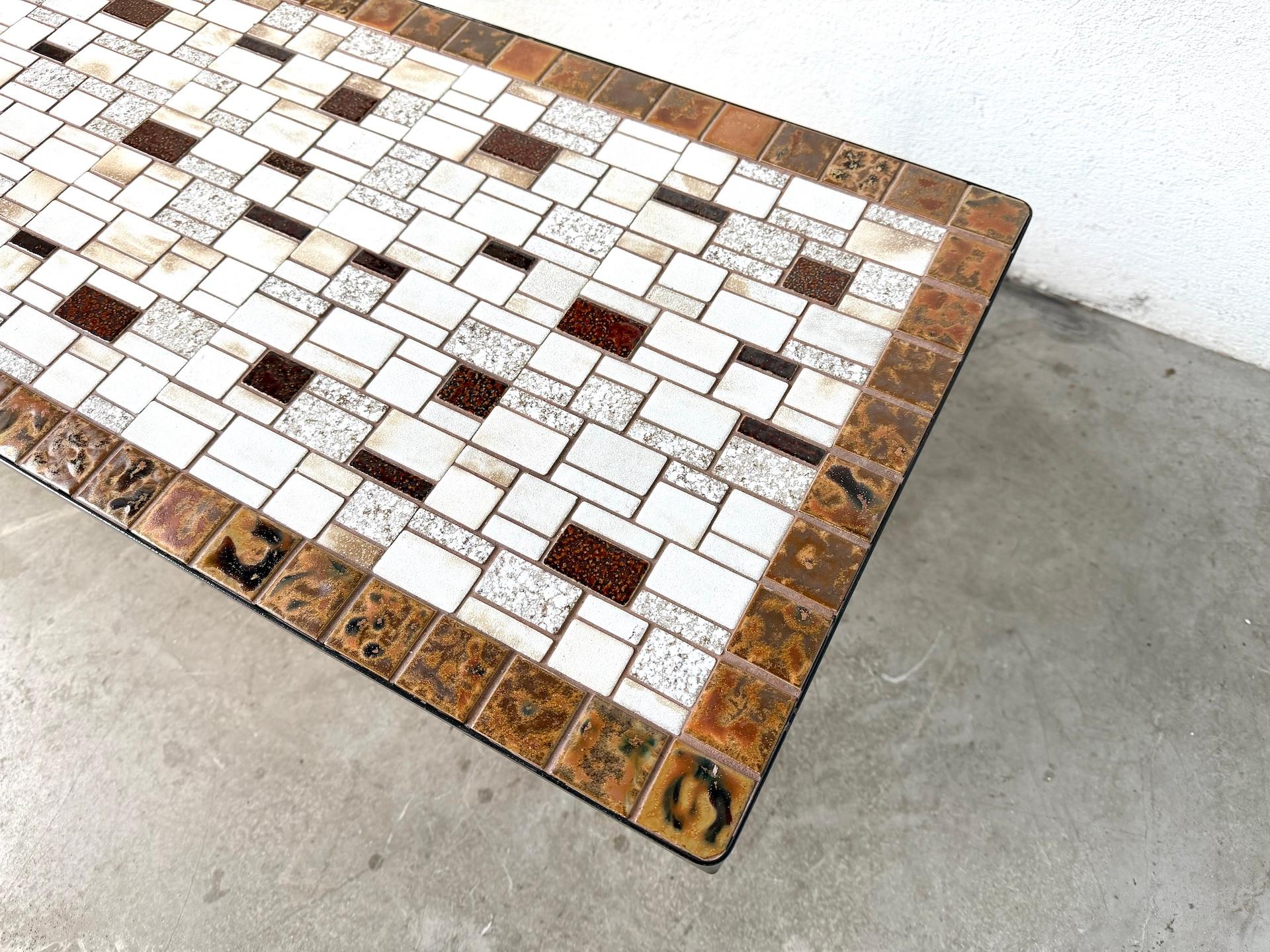 Ceramic Modernist ceramic coffee table, circa 1960 For Sale