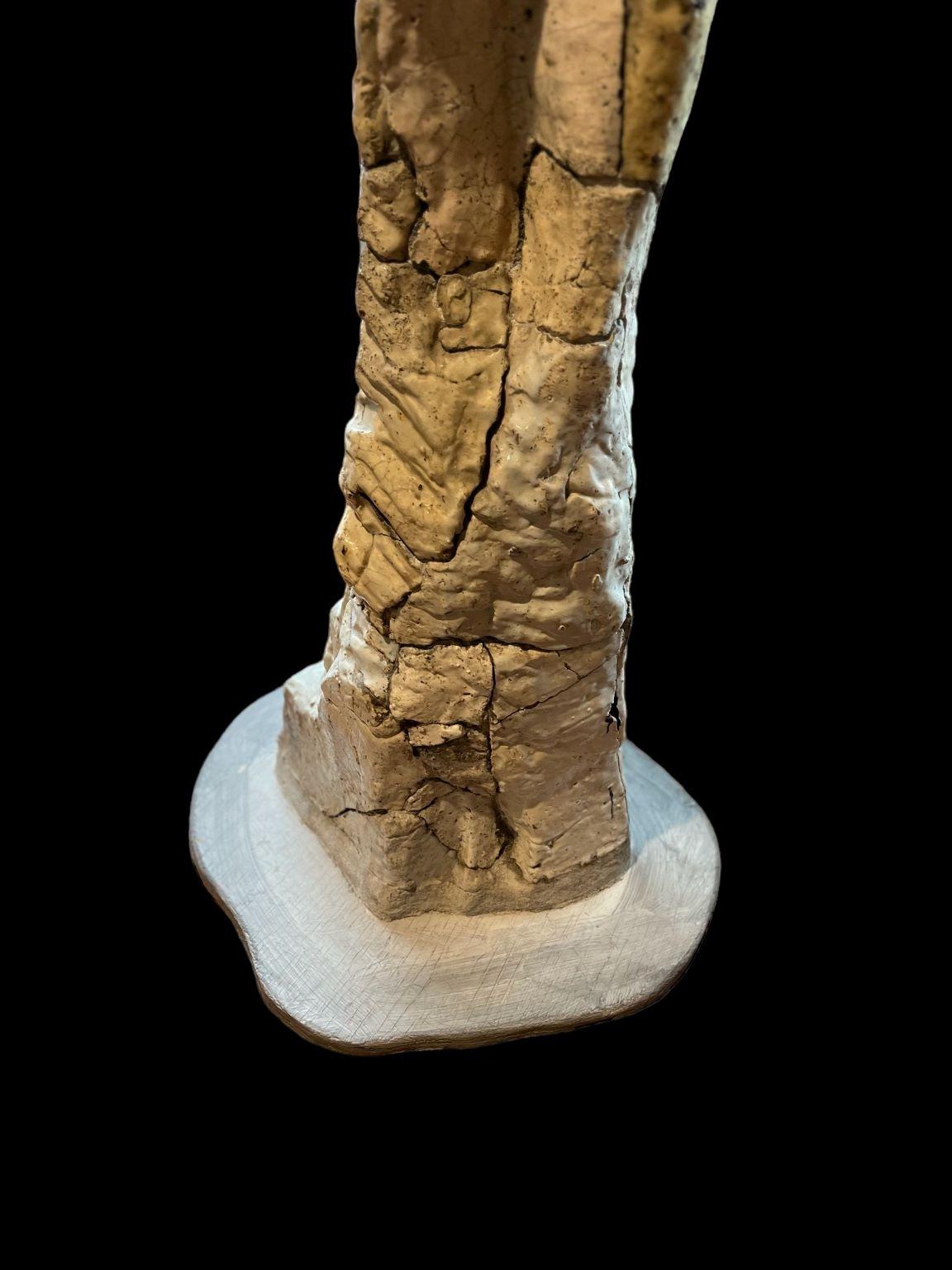 Modernist Ceramic Life-Size Sculpture  “Restoration of Hope” By Dan Snyder 1982 For Sale 4
