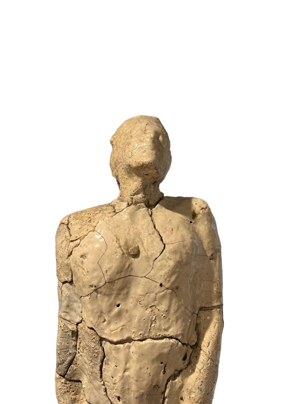 Modernistische lebensgroße Keramik-Skulptur  Restoration of Hope von Dan Snyder 1982 (Moderne der Mitte des Jahrhunderts) im Angebot