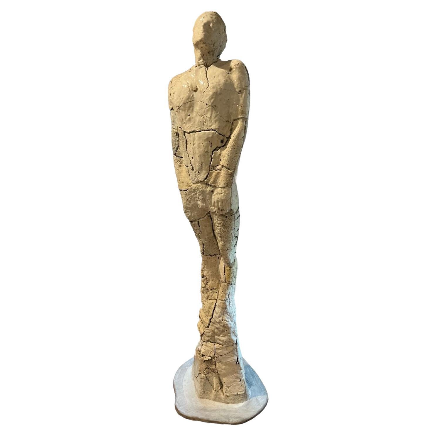 Modernist Ceramic Life-Size Sculpture  “Restoration of Hope” By Dan Snyder 1982 For Sale