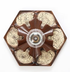 Modernist Ceramic Sconces, Flushmounts