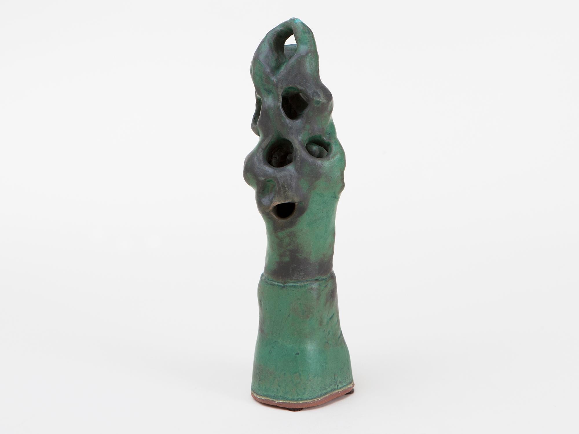 Brutalist Modernist Ceramic Sculpture by Judy Engel