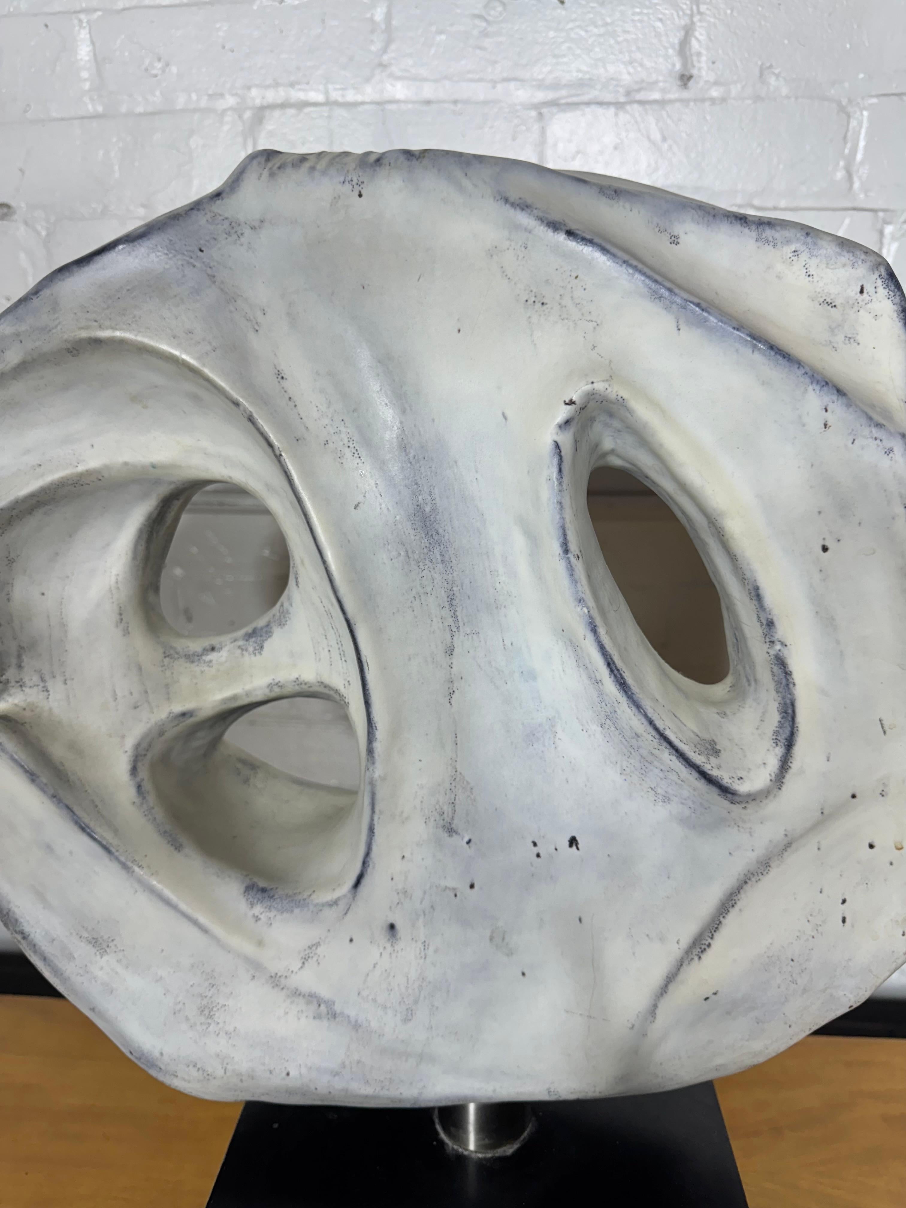 Escultura de cerámica modernista de Marcello Fantoni c. 1974 , Italia en venta 3