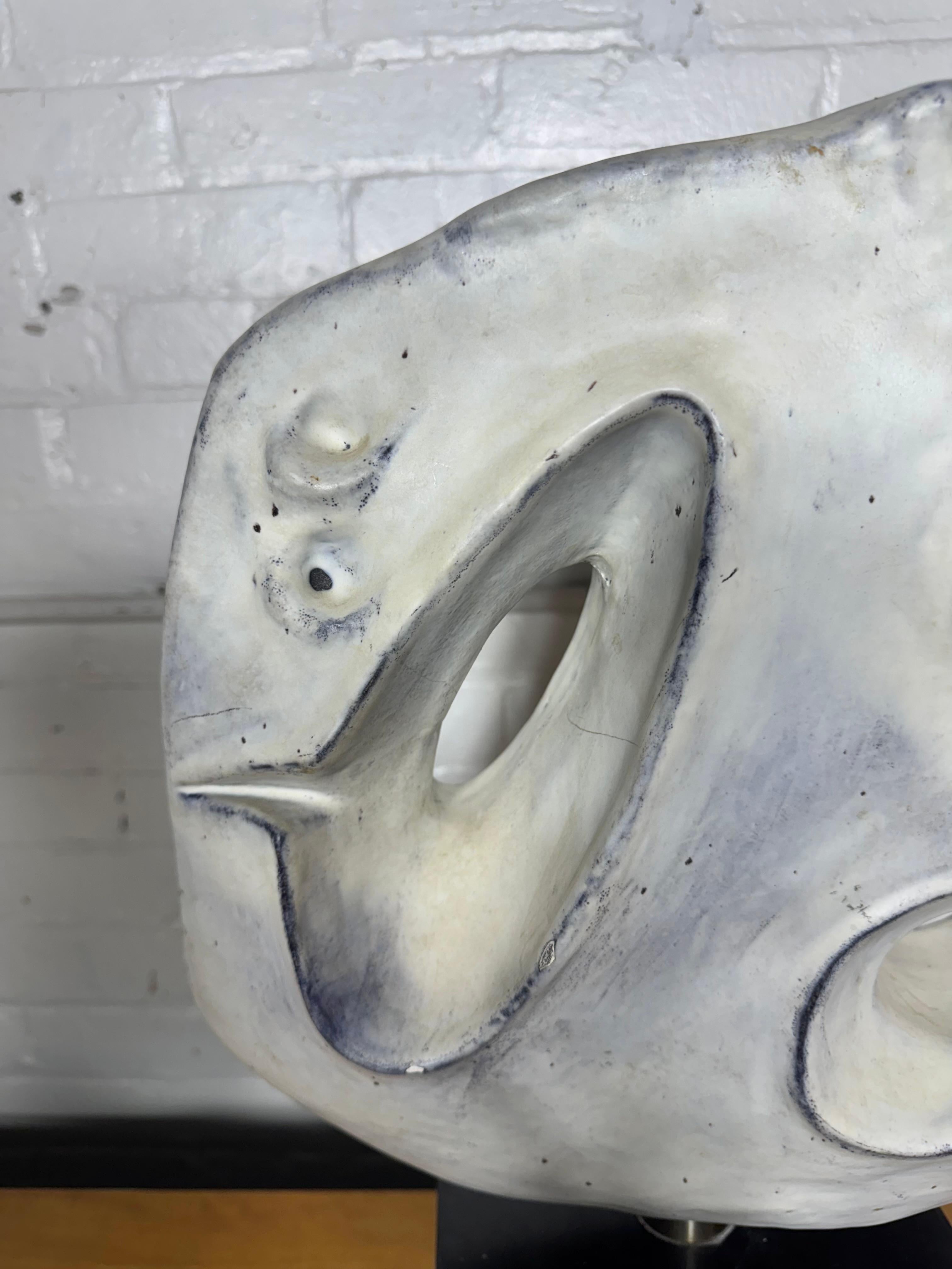 Escultura de cerámica modernista de Marcello Fantoni c. 1974 , Italia finales del siglo XX en venta